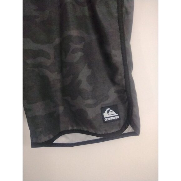 Quiksilver Amphibians Camo Black Gray Swim Surf Summer Hybrid Boardshorts Men 32 - Picture 3 of 8